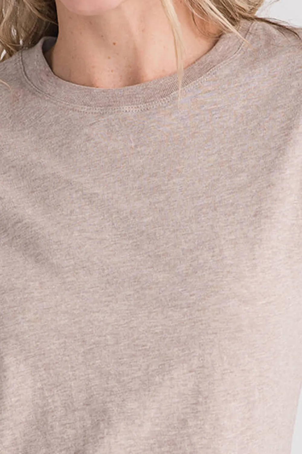 Z Supply Modern Slub Tee - deep taupe