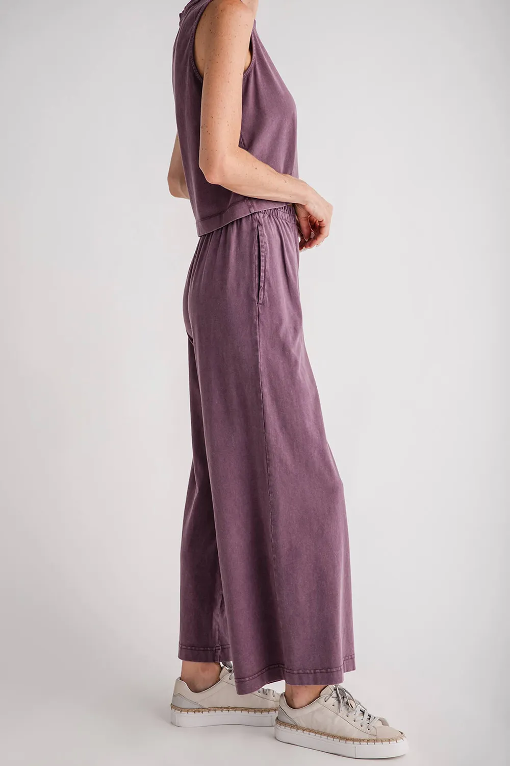 Z Supply Scout Jersey Flare Pocket Pant - cocoa berry