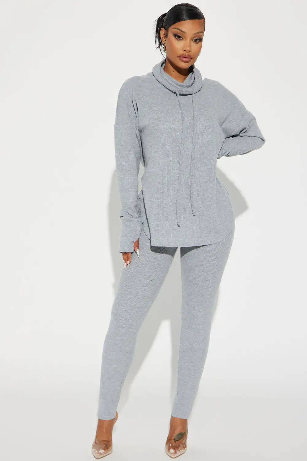 Raegan Legging Set - Heather Grey