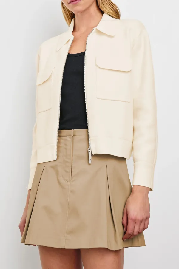Lightweight Cotton And Linen Blended Double-Pocket Jacket