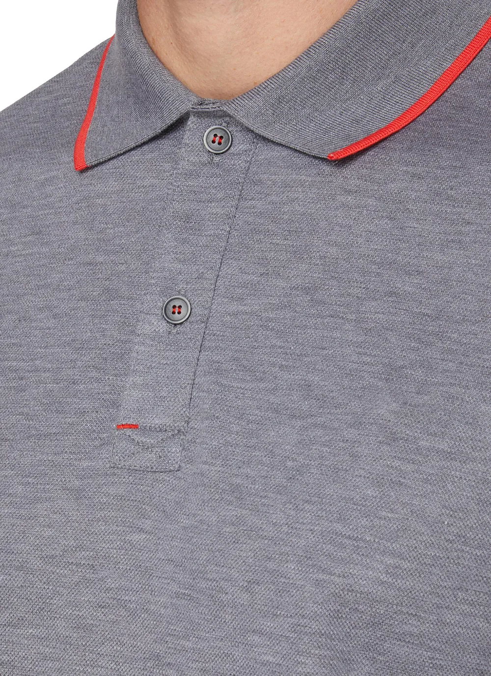 Daily Soft And Comfortable Silk Light Grey Polo Shirt