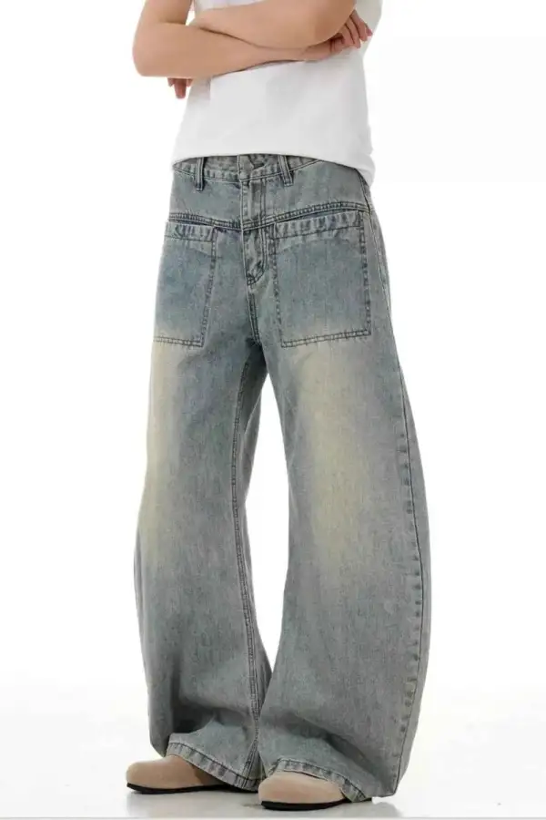 Modern Vintage Wash Wide Leg Jeans