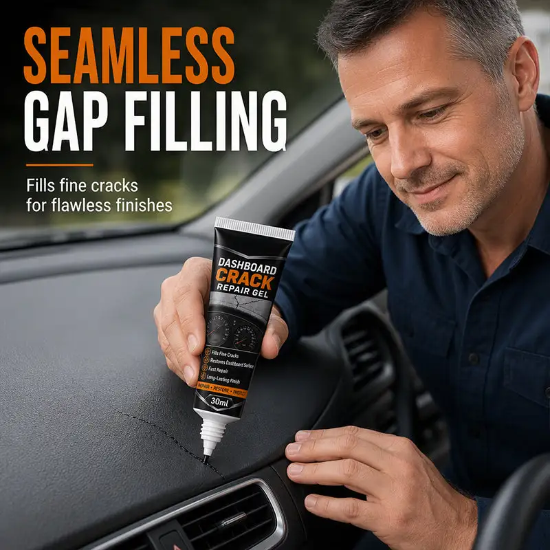 Leather plastic cracking repair agent
