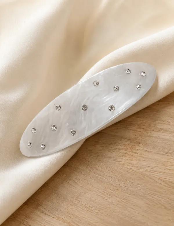 Oval Barrette Hair Clip