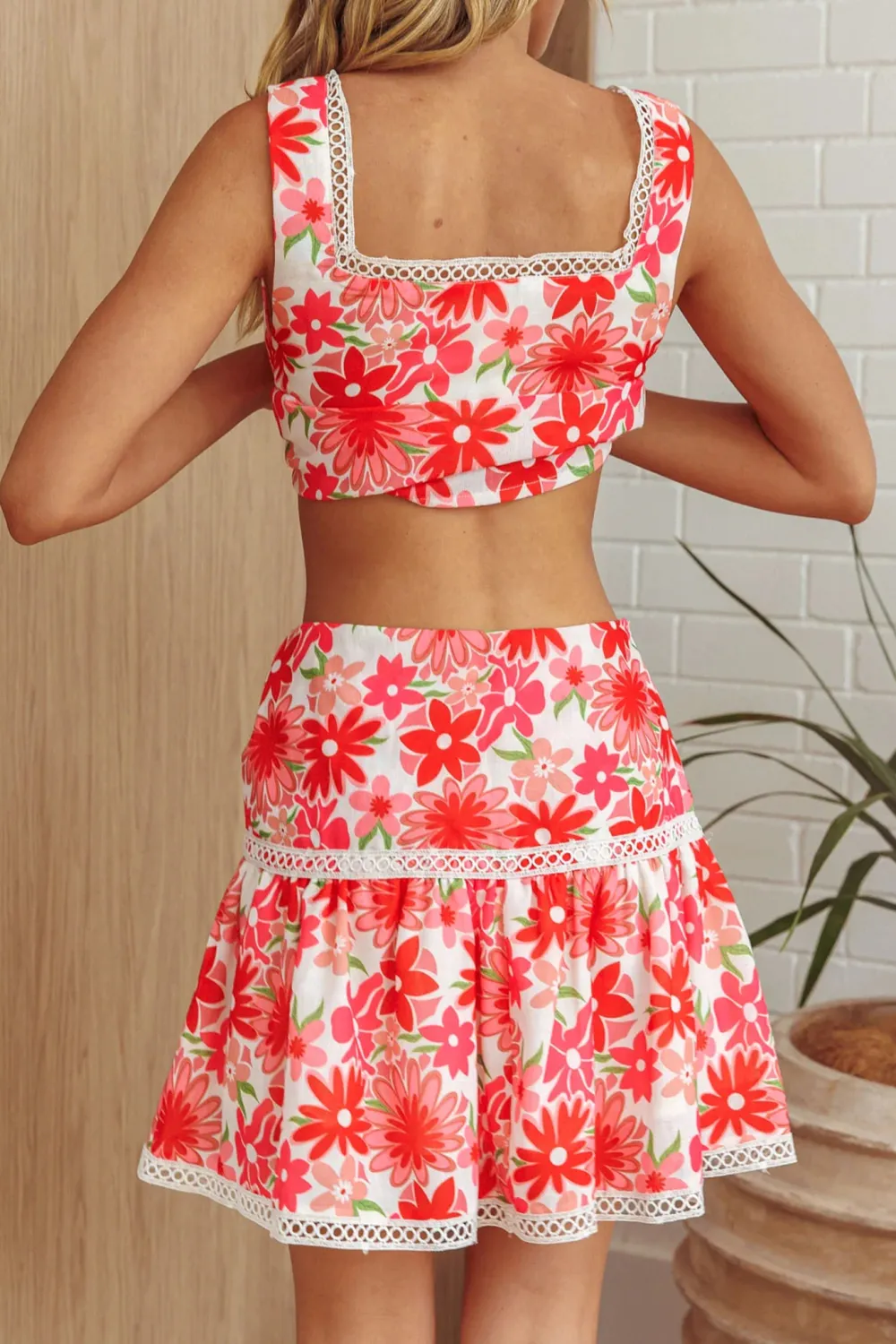 Casual Pastoral Floral Print Women's Skirt
