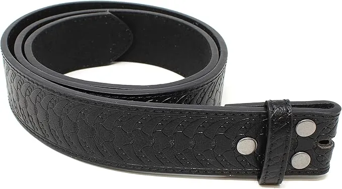 Embossed Leather Belt Strap
