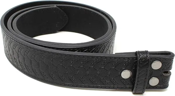 Embossed Leather Belt Strap