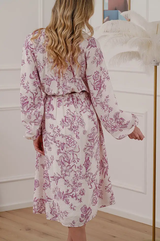 Midi V Neck Dress
