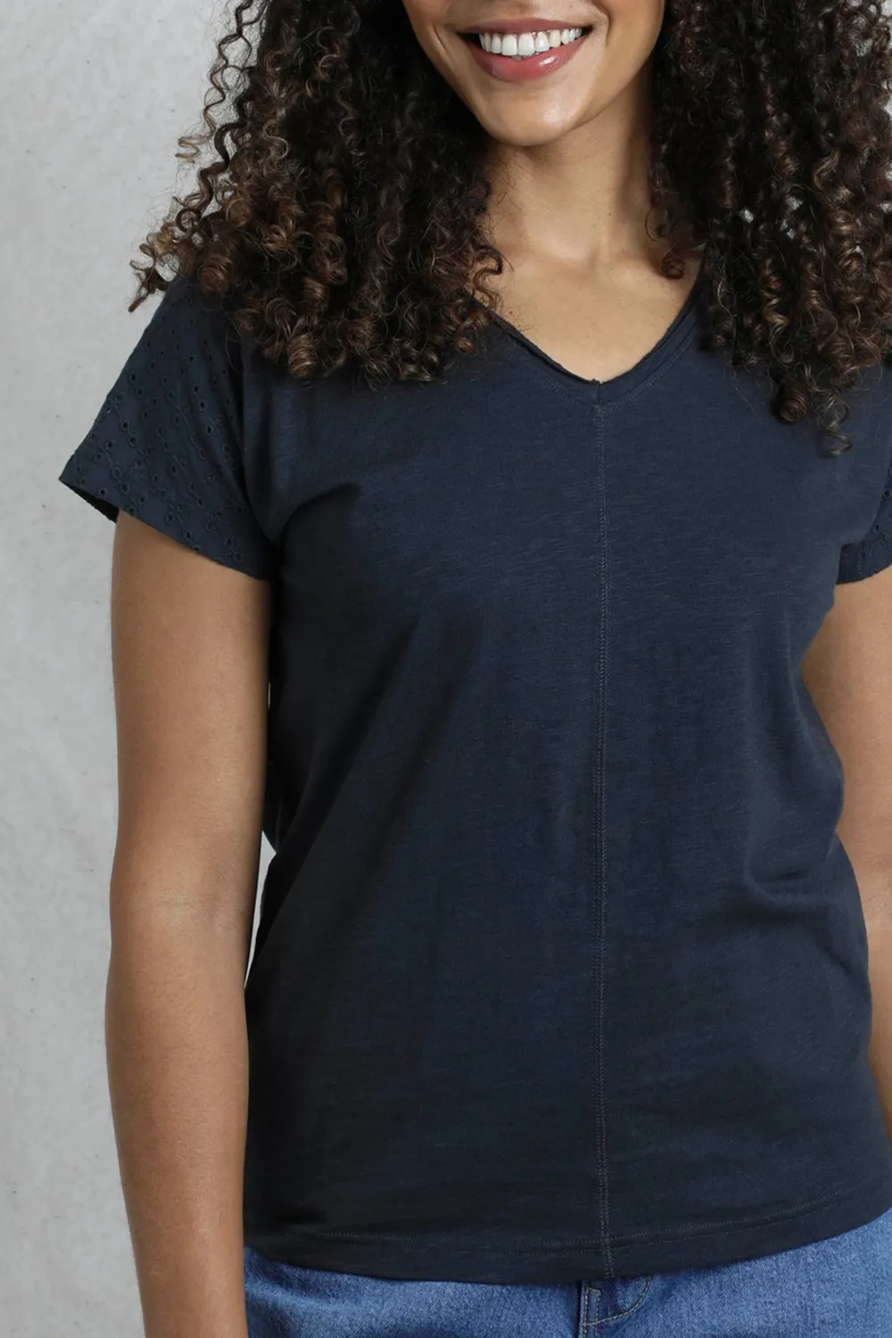 Women's Cotton Art Hollow Short Sleeves