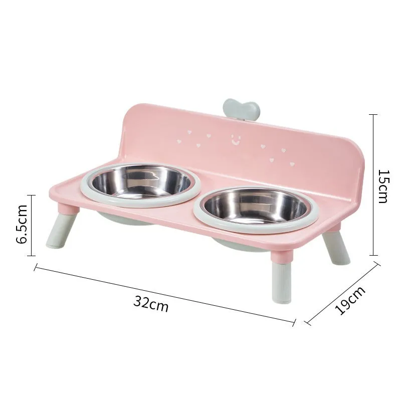 Lift the detachable pet double bowl