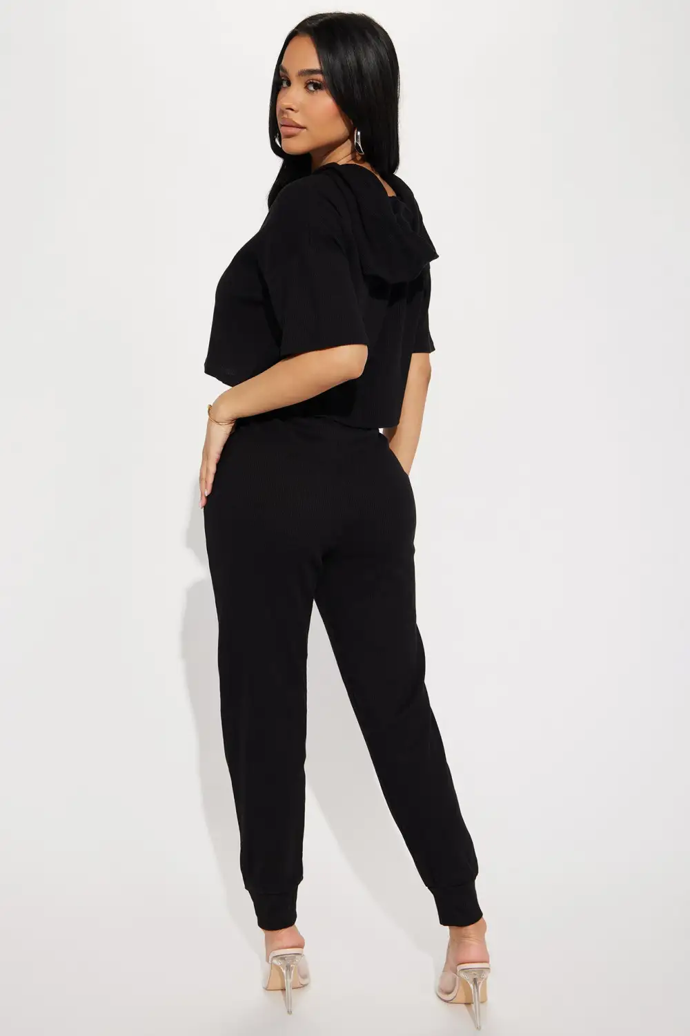 Living With You Jogger Set - Black