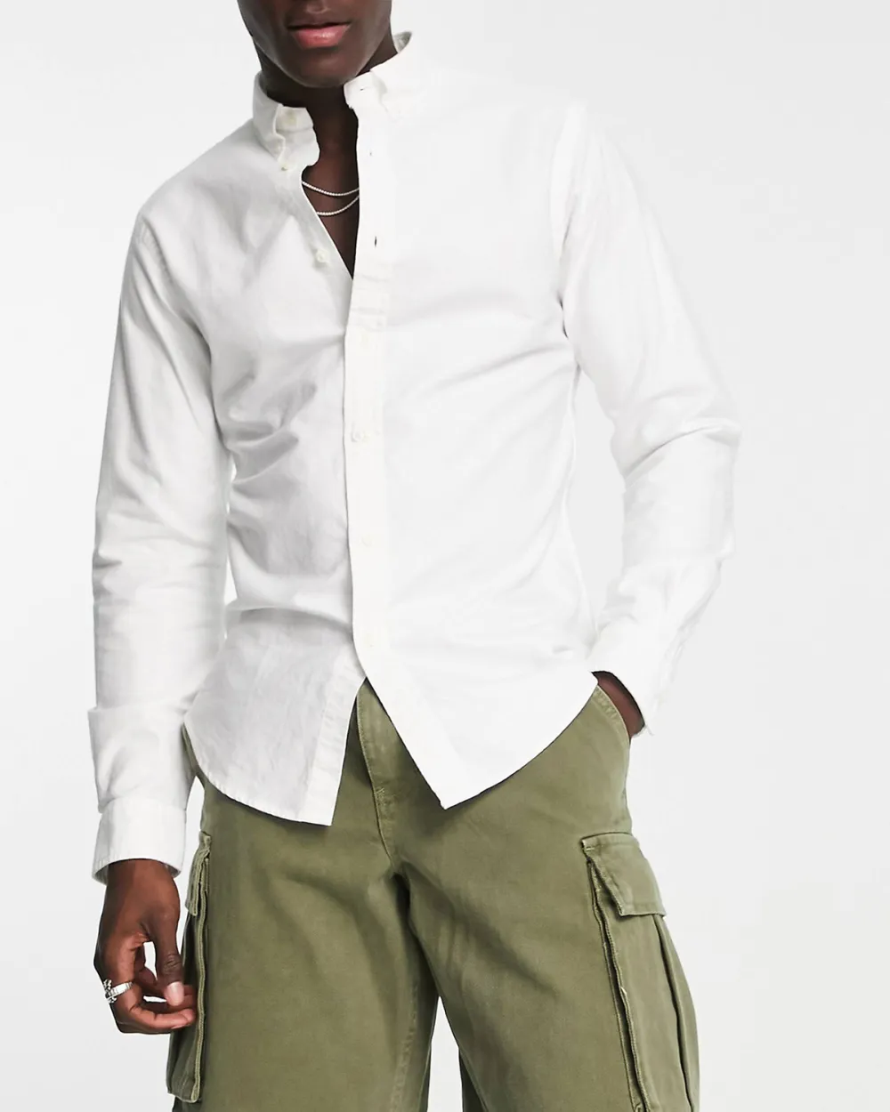 Oxford Shirt In Slim Fit White