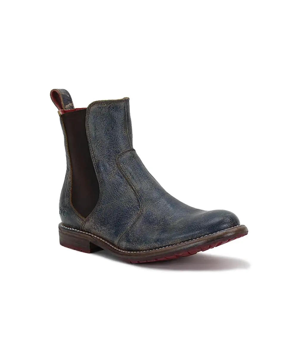 Slip-On Distressed Chelsea Boots