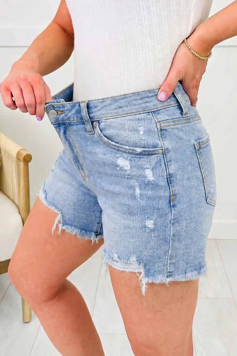 Weekend Edge Denim Shorts