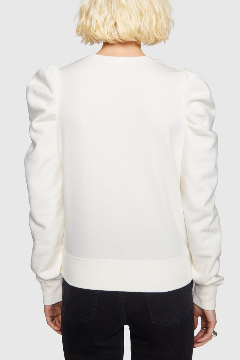 Women'S White No Printing Hoodie