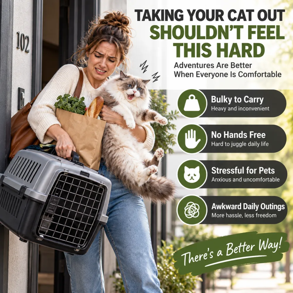Breathable Pet Backpack for Cats, Front-Facing Carrier Bag for Travel, All-Season Portable Shoulder Pack