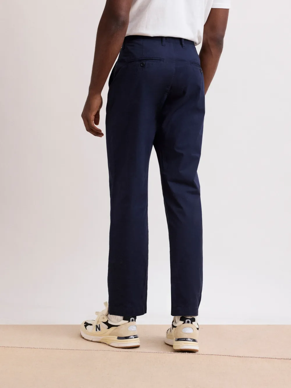 Casual Style Men's Navy Blue Light Chino Pants