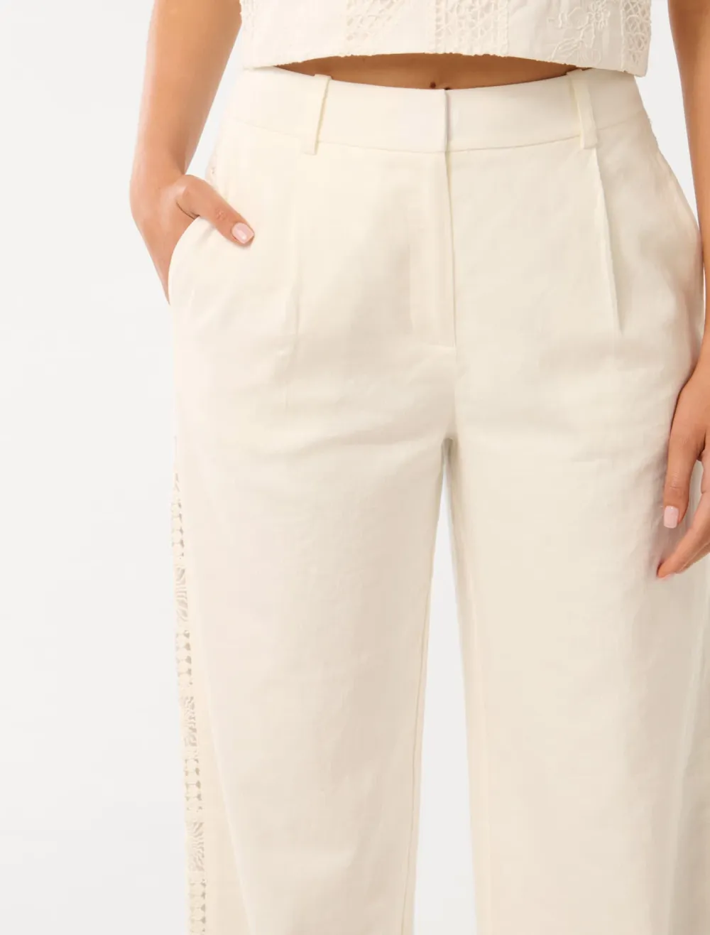 Crochet Wide-Leg Pants