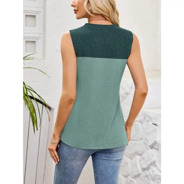 Soft Textured Round Neck Tank