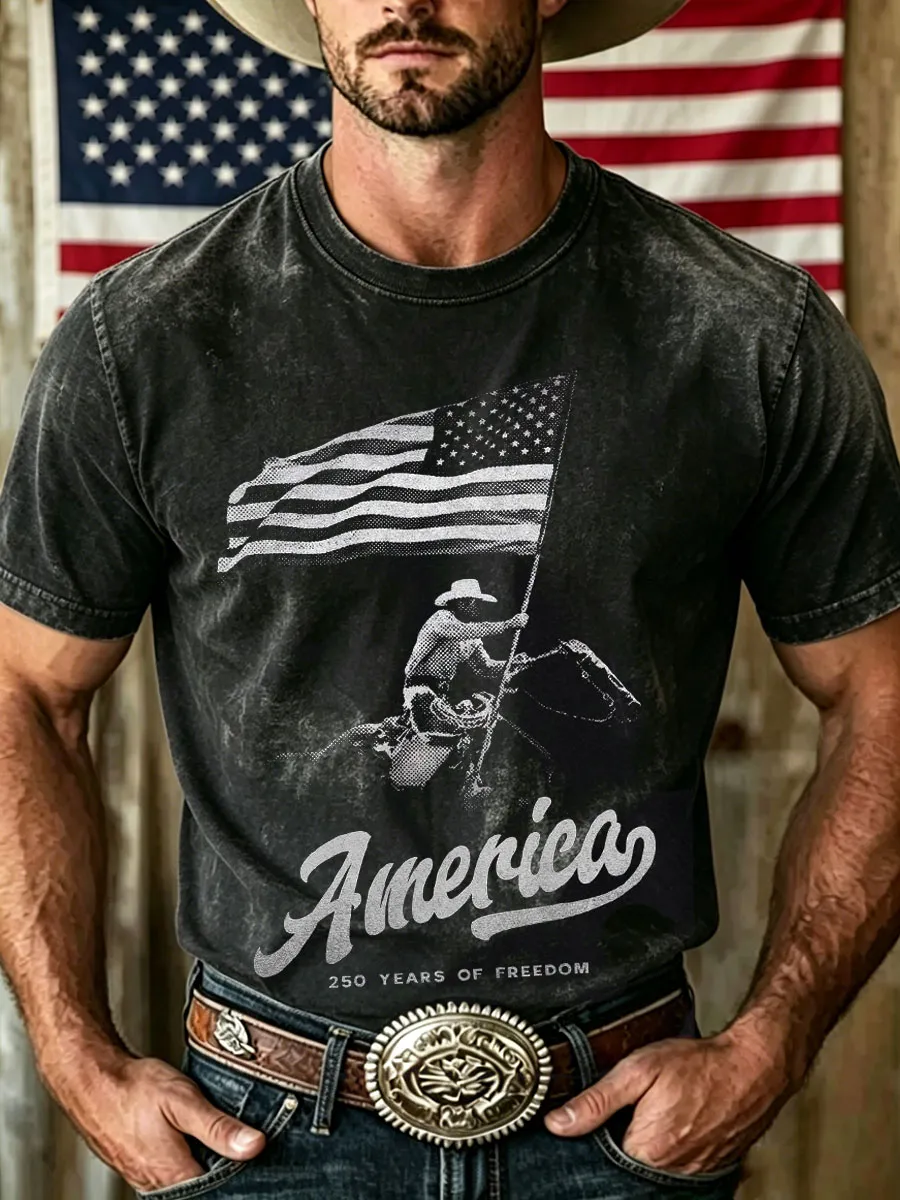 Men's 250th Anniversary Western Style T-Shirt