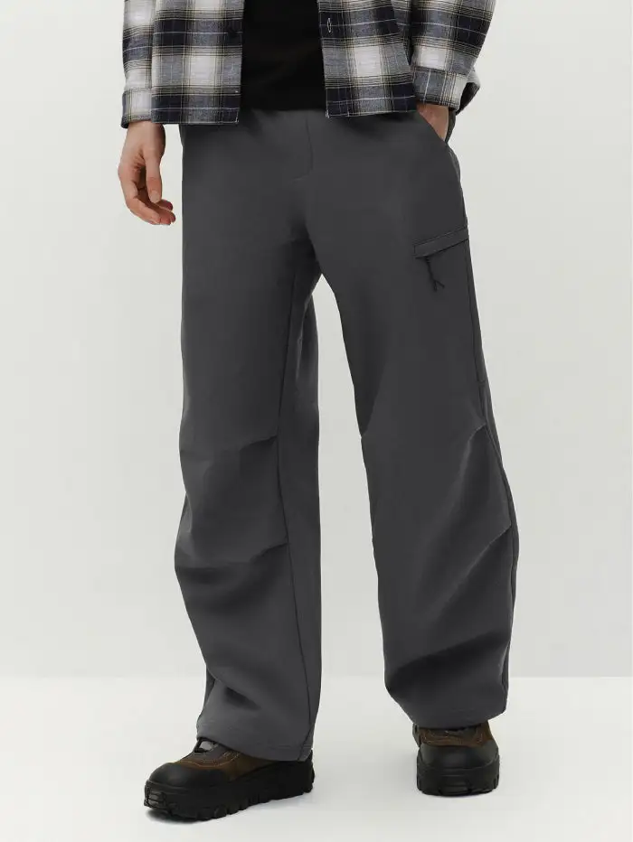 Men's Straight Structured Casual Pants