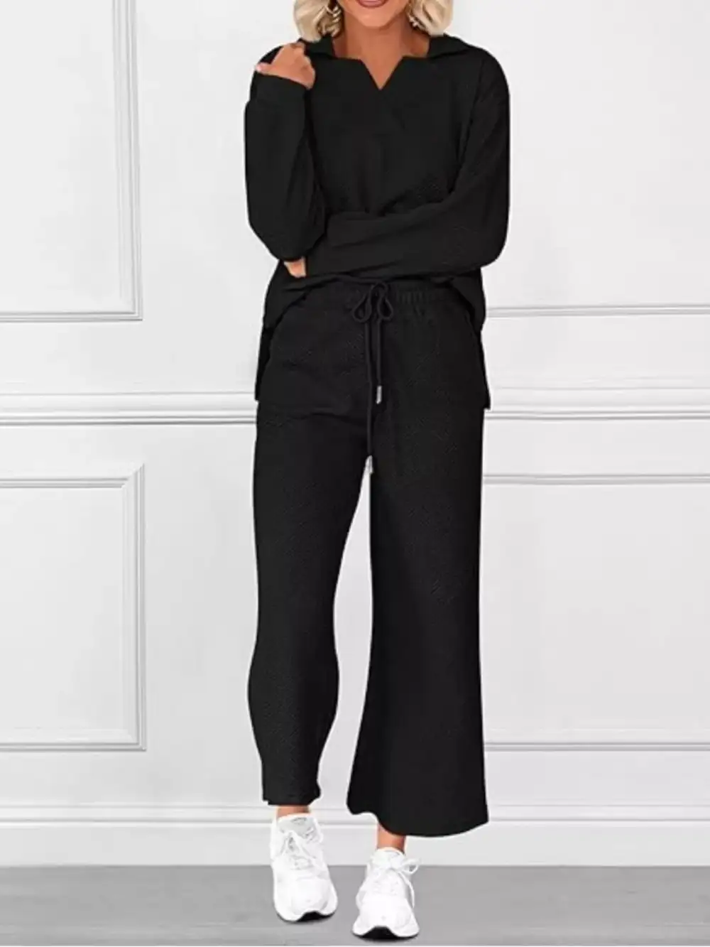 Drawstring Side Slit Set