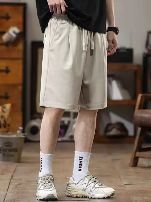Casual Loose-Fit Drawstring Shorts