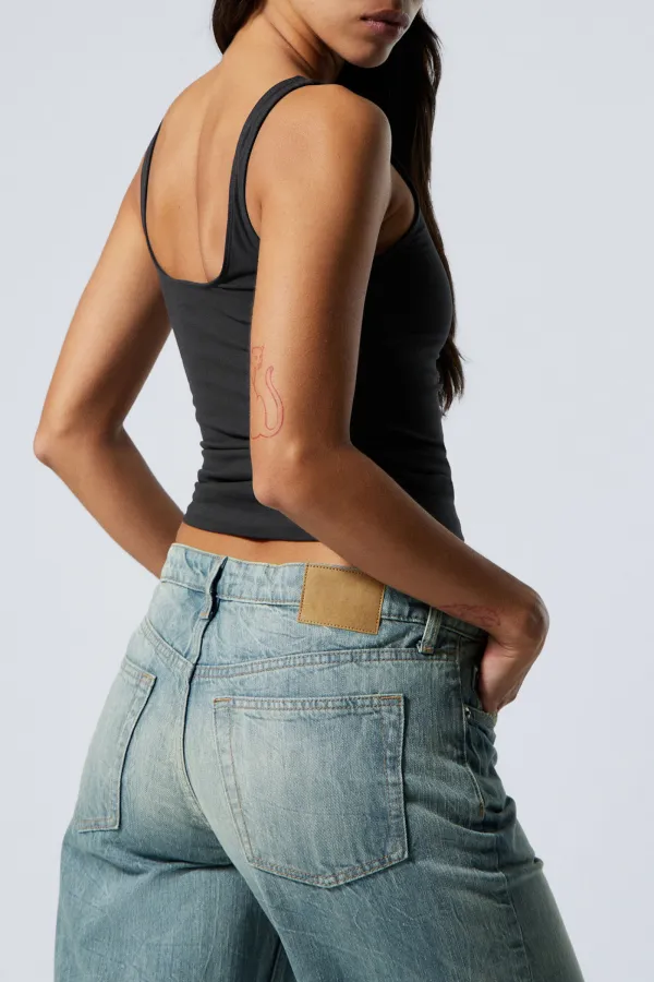 Plain Square Neck Tank Top