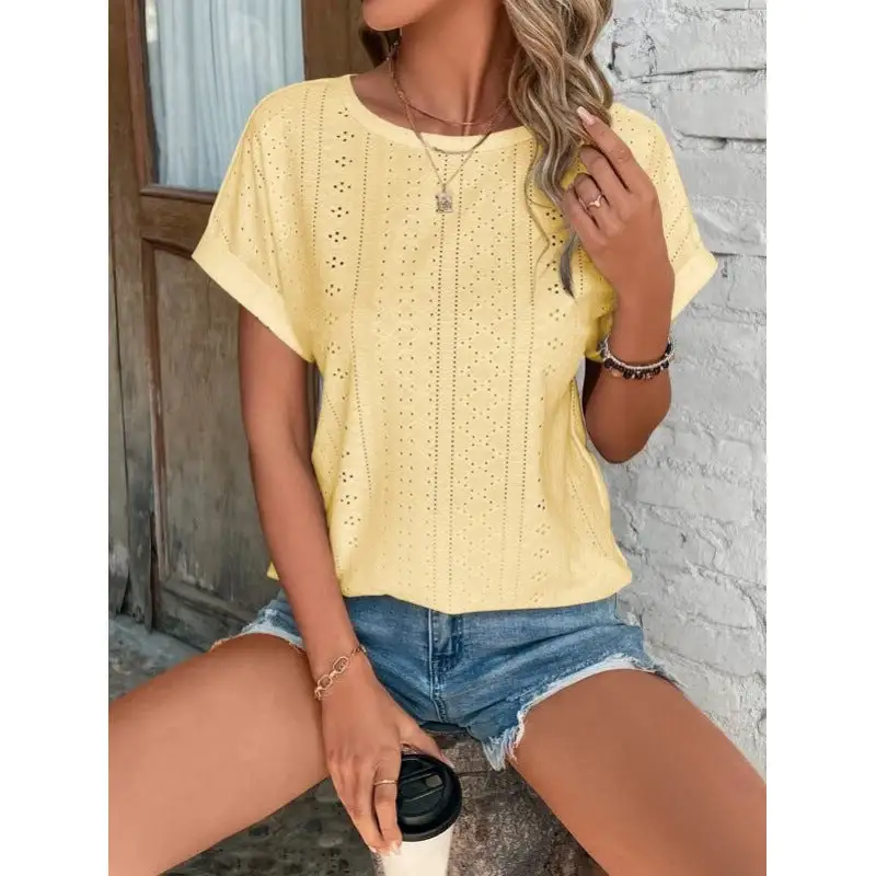 Mesh Batwing Sleeve Blouse