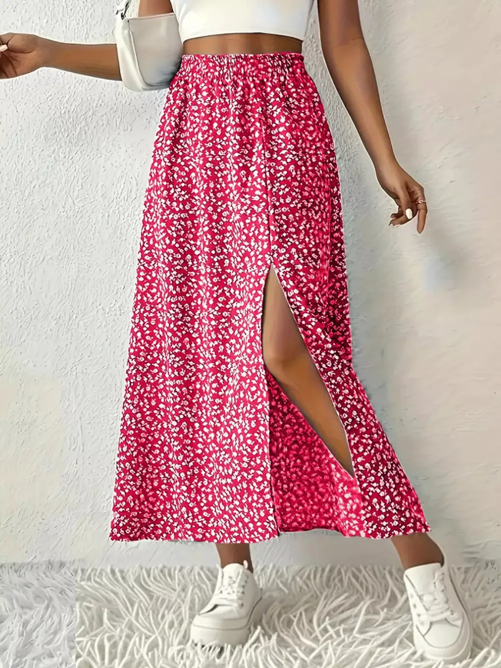 Slit Printed Ease So Skirt
