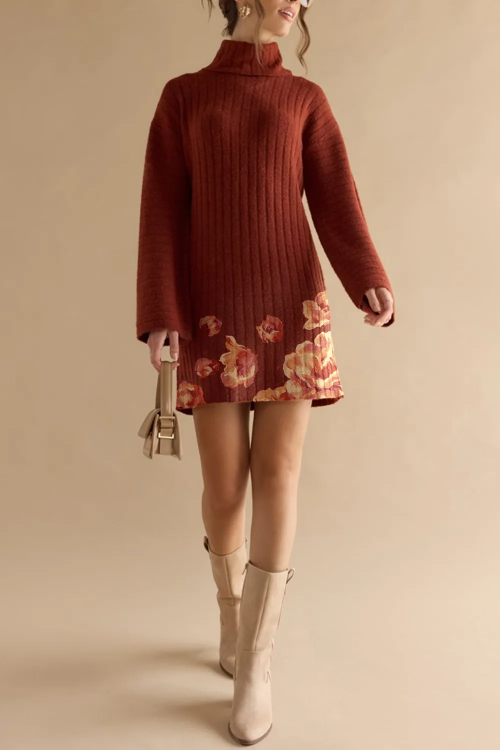 Alisha Fuzzy Sweater Dress