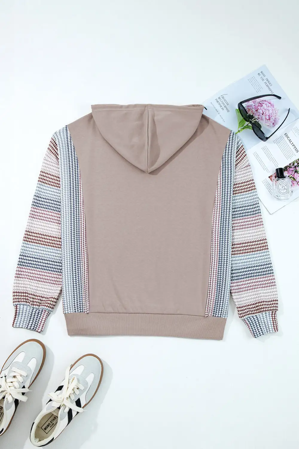 Relaxed Patchwork Hoodie
