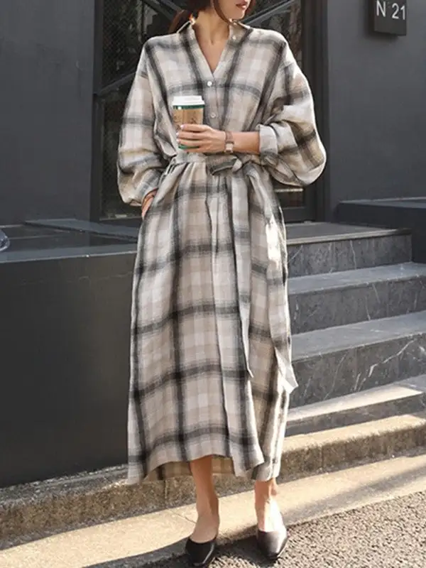 Loose Long Shirt Maxi Dress