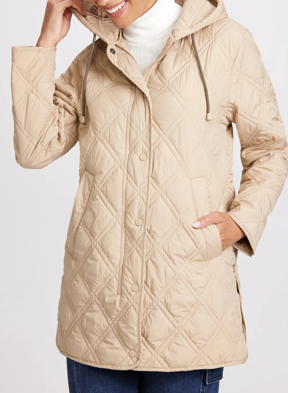 Versatile Hooded Down Coat