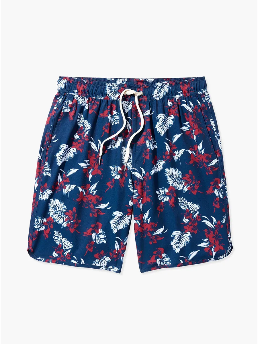 Men's floral beach shorts