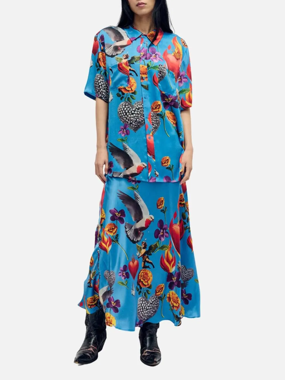 Printed Elasticated Waistband Skirt