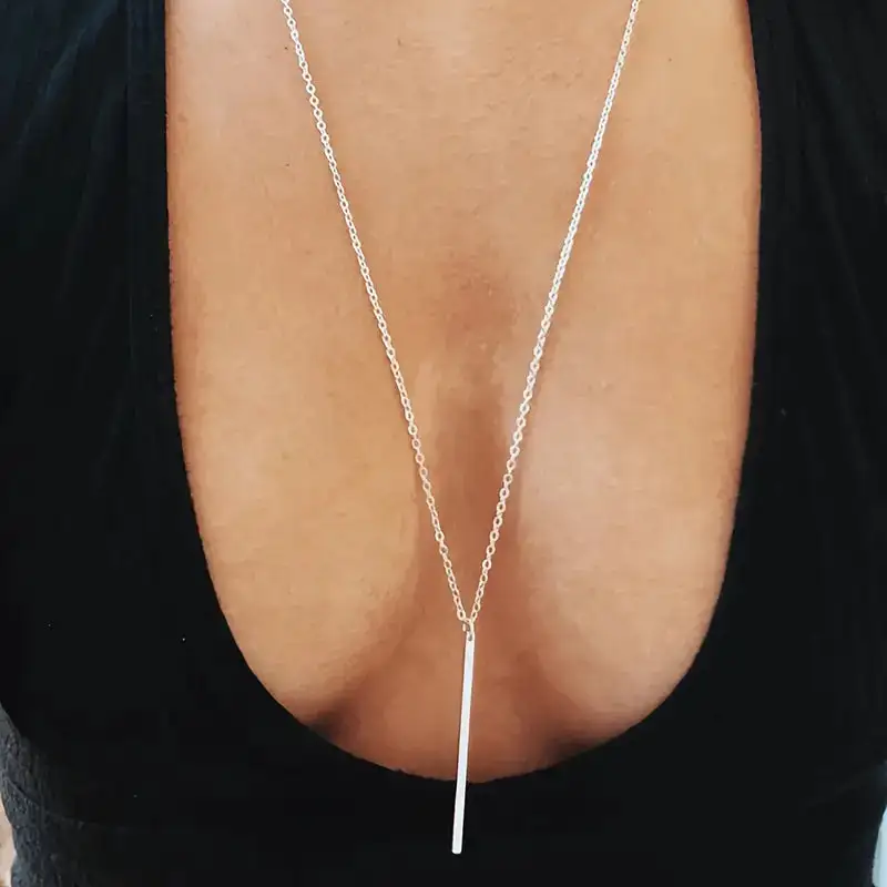 Long Bar Necklace