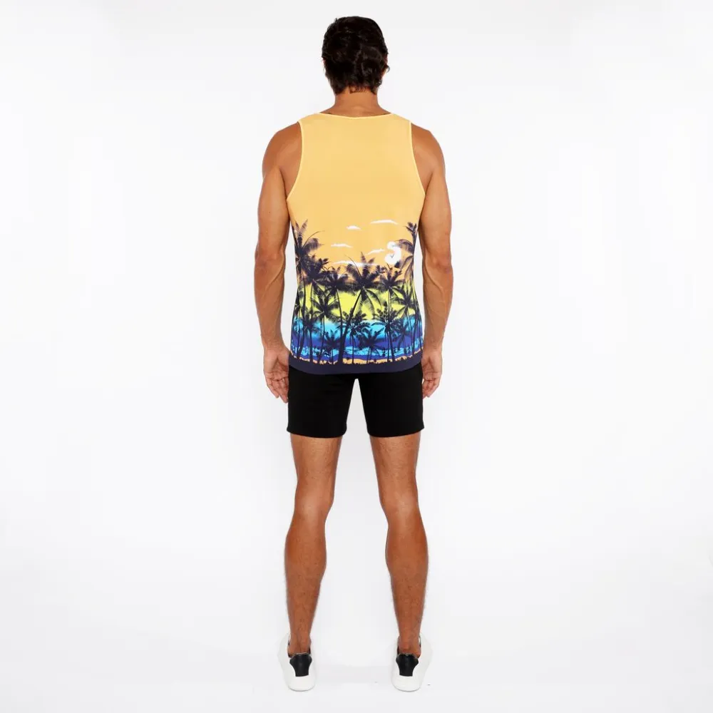 Form Printed Mesh Tank Top