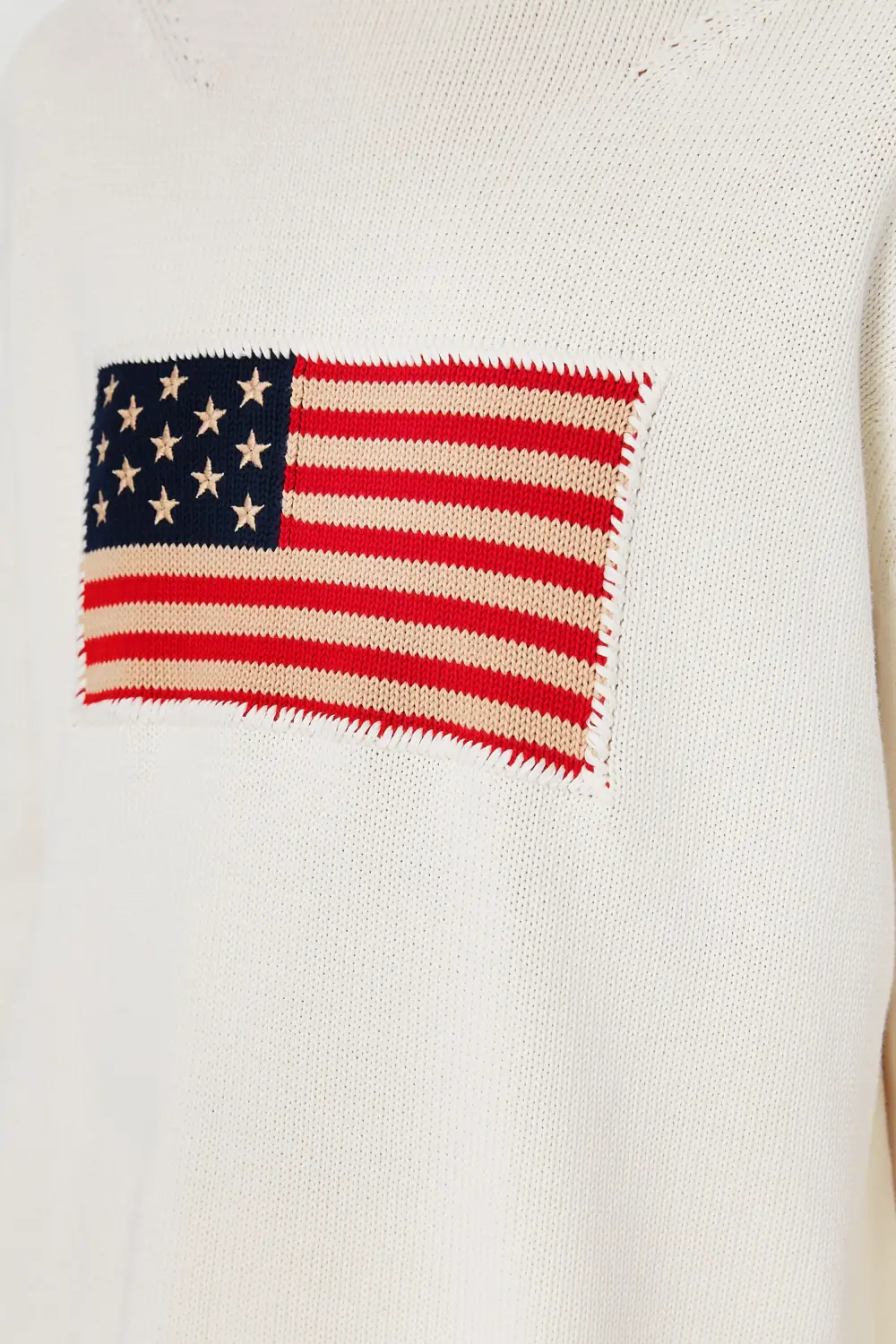 Cotton Ivory Americana Sweater