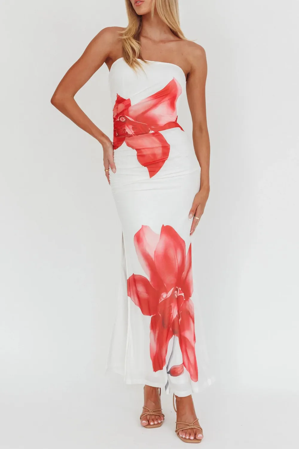 Holiday Style Bodycon Printed Long Dress
