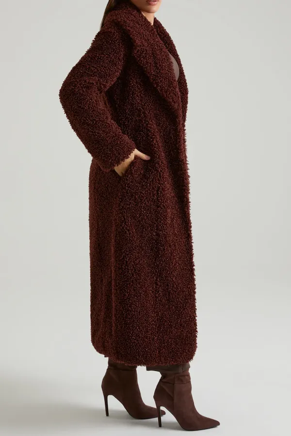Constant Temperature Lambskin Long Warm Coat