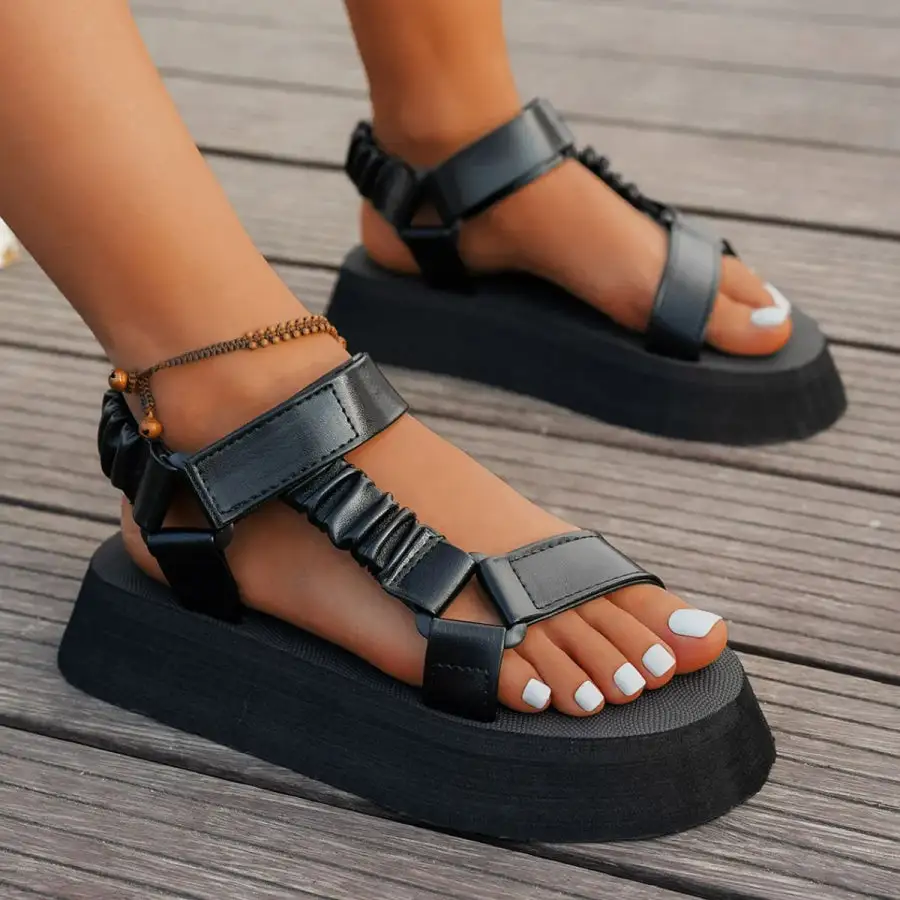 Boho Open Toe Platform Sandals