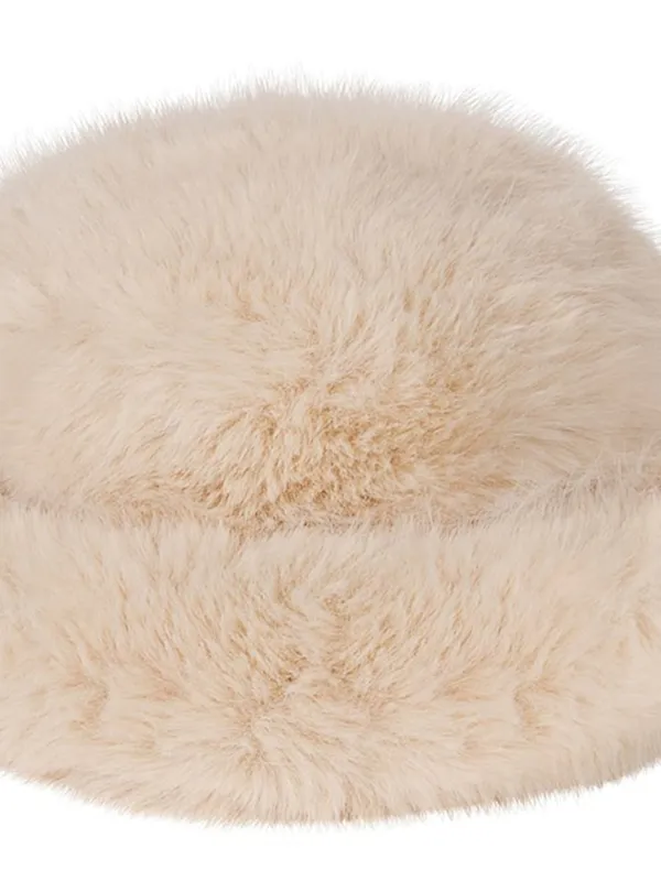 Brown Fleece-Lined Warm Hat