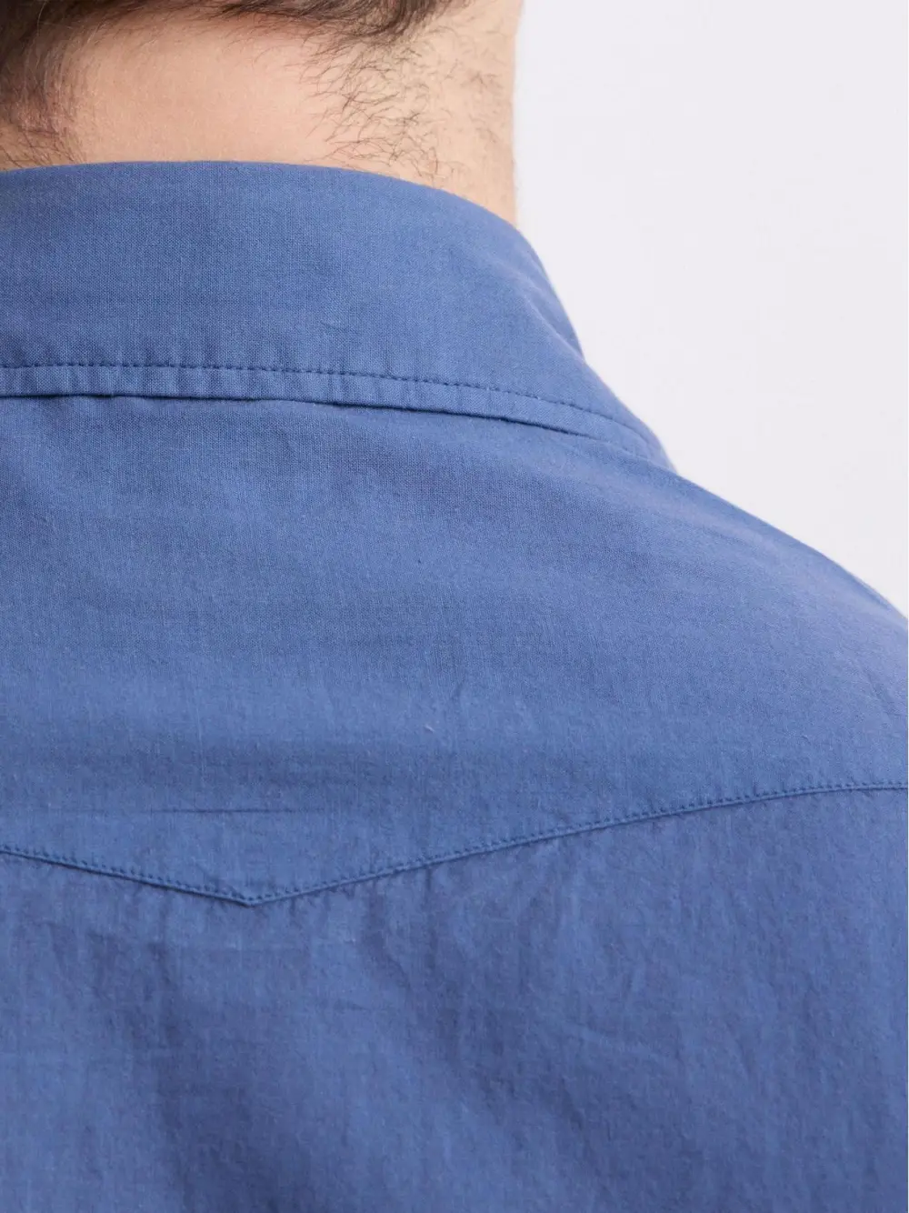 Casual Soft And Comfortable Simple Cobalt Blue Shirt