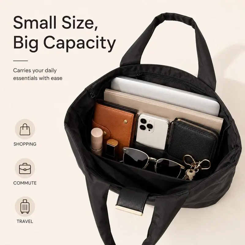 💥2026 HOT SALE💥Foldable Keychain Bag – Reusable Expandable Shopping Bag with Key Ring