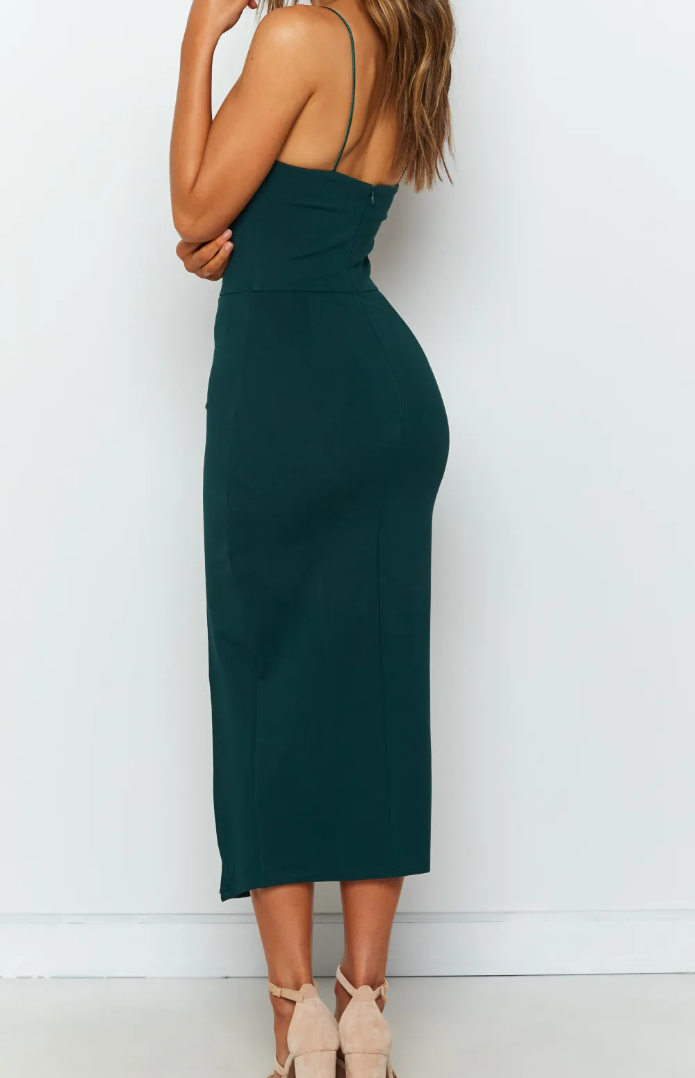 Bodycon Emerald Midi Dress
