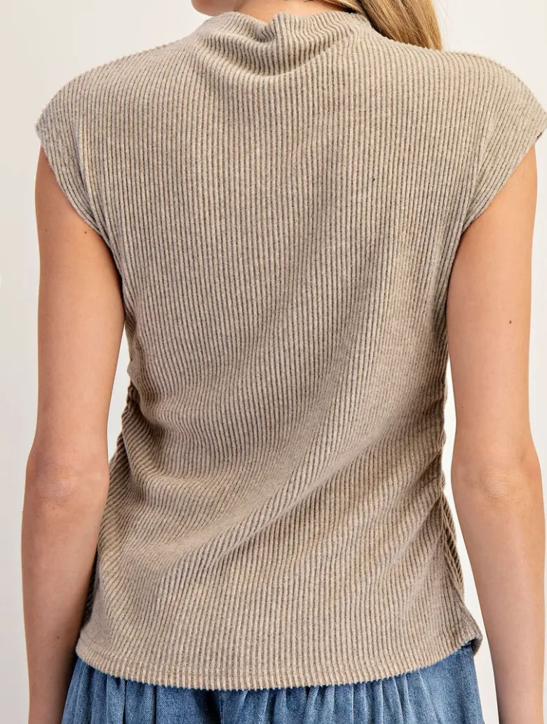 Coco Ribbed Mock Top