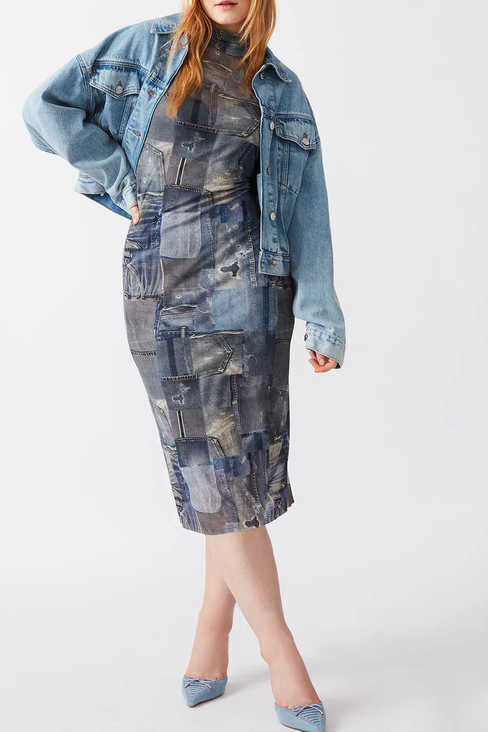 Subtle Dress Denim Multi
