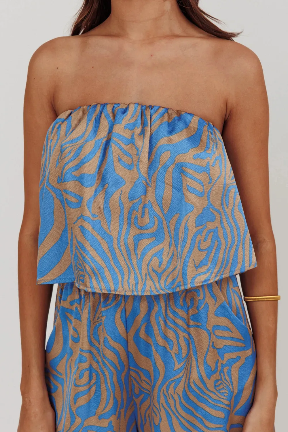 Artistic Loose Sleeveless Off-Shoulder Jumpsuit