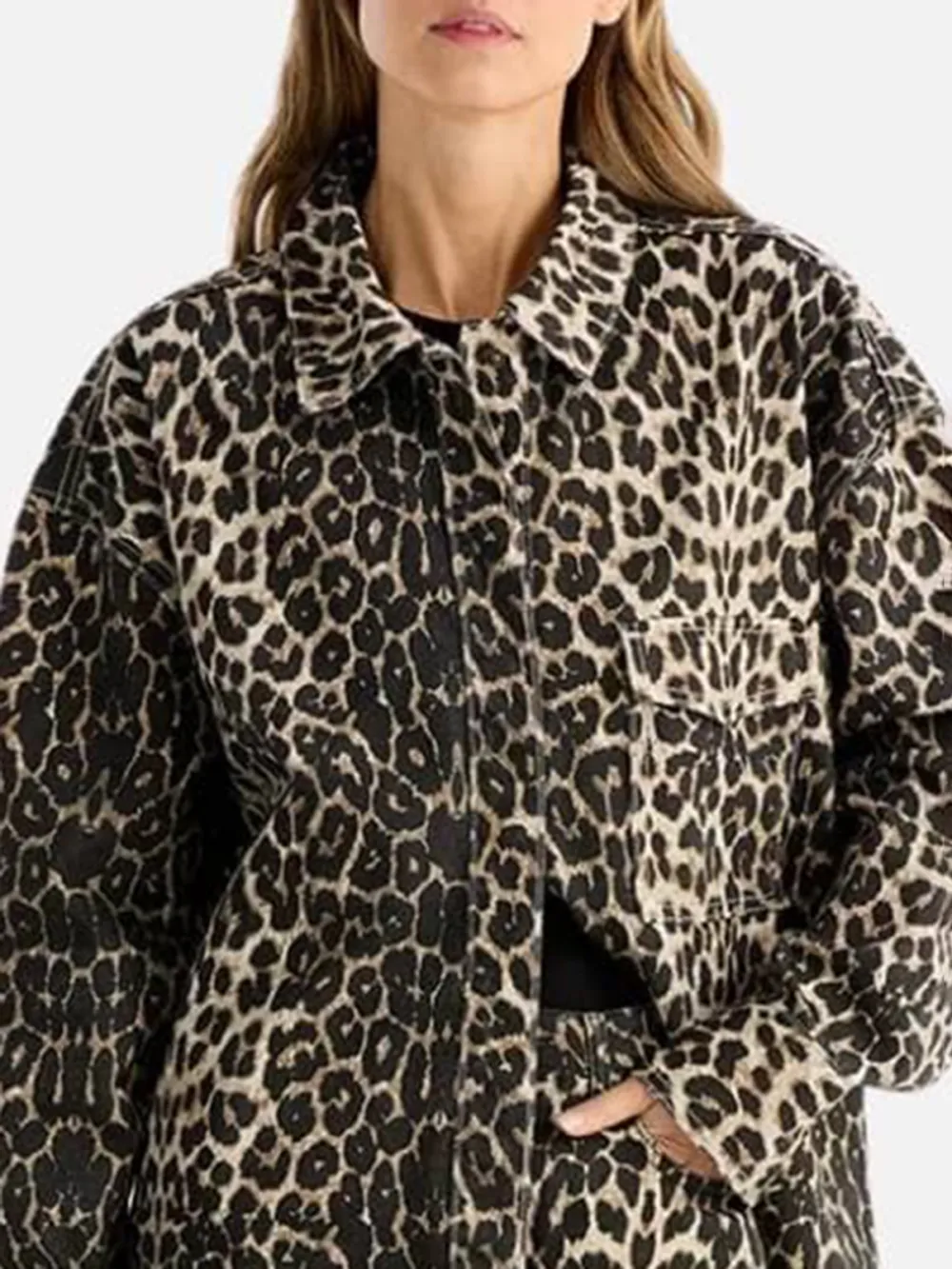 Leopard Print Button Up Shacket